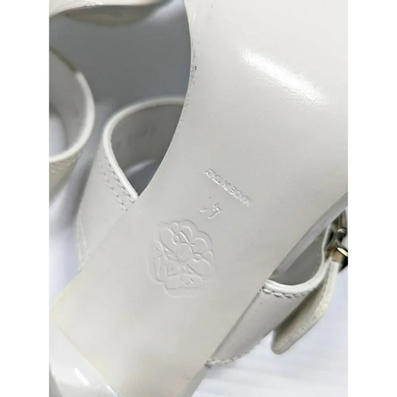 Alexander McQueen Women's White Double Buckle Punk Mules Size 41 (MSRP $1,090) - Picture 11 of 12